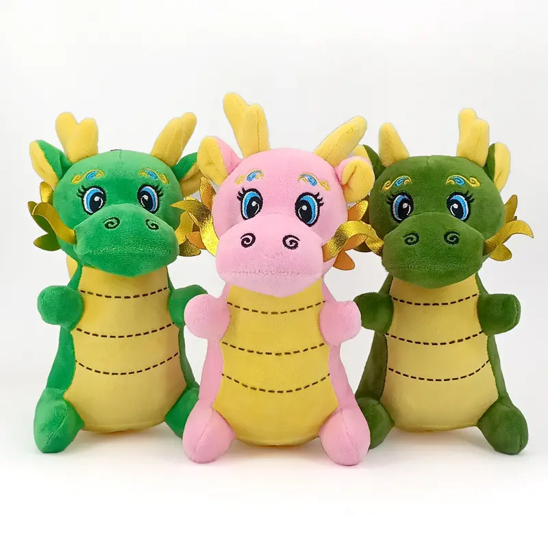 Dragon Stuff Animal Toy 12/16/20/28/38cm Cartoon Cute Dragon Plush Toy 2024 New Arrival Custom Plush 10 Pcs CN;GUN