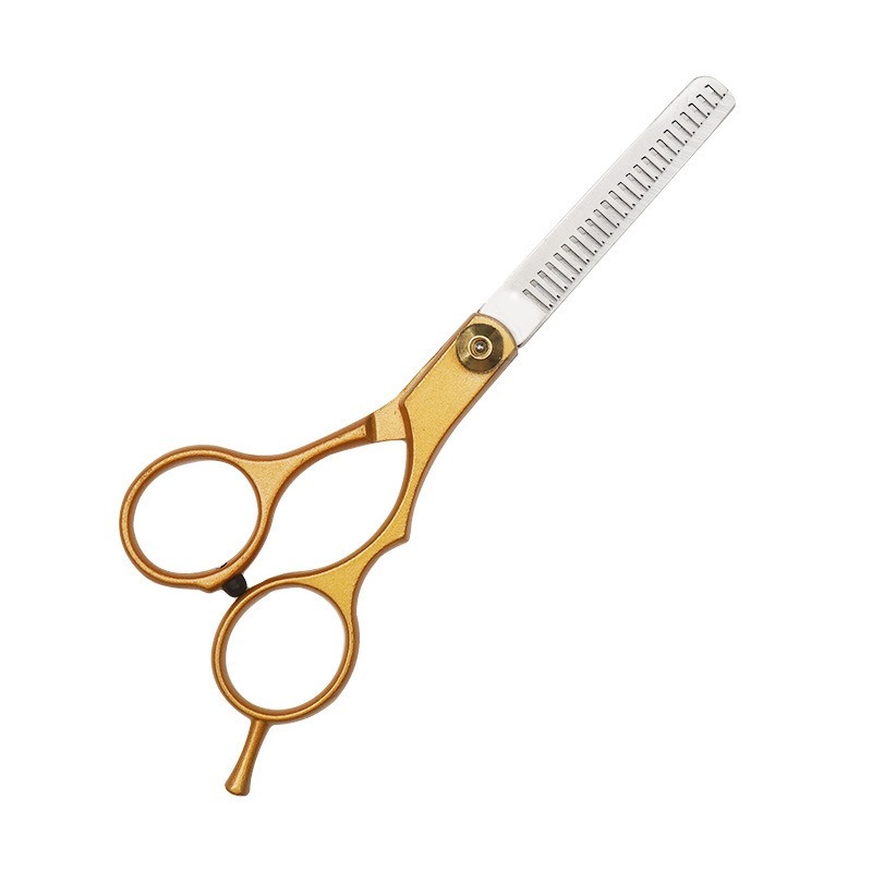 Segmented gold gold screw - tooth scissors