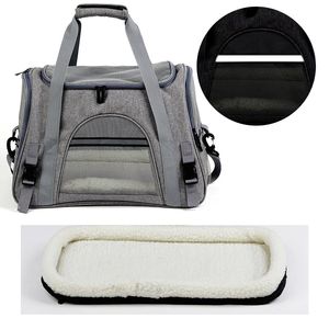 Yüksek performanslı nefes taşınabilir yumuşak dayanıklı yıkanabilir katlanabilir omuz rahat Crossbody kedi yavru evcil hayvan taşıyıcı kafes - Product Image 6