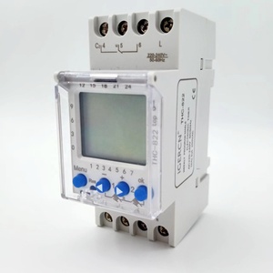 Controllo del tempo di THC-822 elettrico 220V AC 16amp relè Timer a due canali 24 ore 7 giorni programmazione automatica sei linguaggi - Product Image 1
