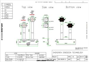 迷你USB 2.0 1MP可调摄像头模块，带NT99141 CMOS传感器，用于漏极检查 - Product Image 5