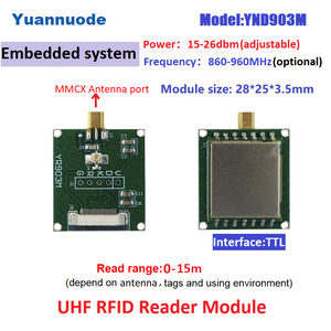 Mini Embedded UHF RFID Reader Modul 0-8M Zugangs kontroll kartenleser mit RJ45 RS232 EPS32 Frequenz 860-960MHz - Product Image 4