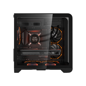 Schermo LCD integrato in vetro curvo MicroATX a metà torre eSport telaio con effetto di illuminazione panoramica custodia per Computer Desktop - Product Image 3
