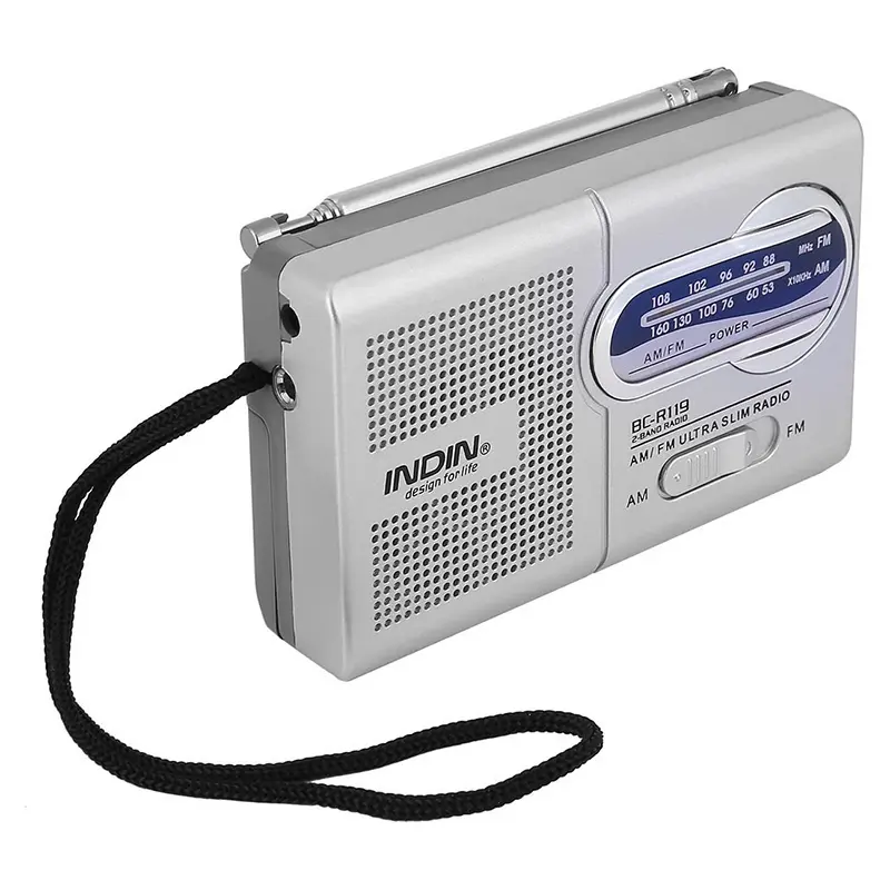 BC-R119 am fm radyo mini cep el tutma taşınabilir radyolar dahili hoparlör