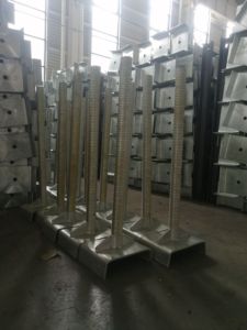Q235钢U头基础千斤顶，用于建筑空心实心脚手架螺旋桩千斤顶脚手架部分