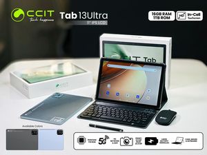 全球CCIT平板电脑标签13超11英寸安卓操作系统12 IPS液晶显示器16gb + 1tb 10000毫安时5MP + 13MP双卡 - Product Image 2