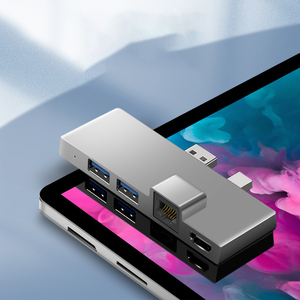 Usb 3.0 mini dp adaptörü hub Microsoft Surface pro için çok fonksiyonlu yüzey dock 4 5 6 1000M ethernet 2 - Product Image 6