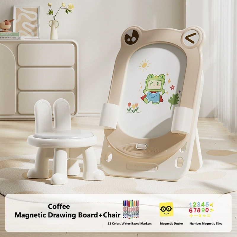 Magnetic Drawing Board+Chair -Coffee