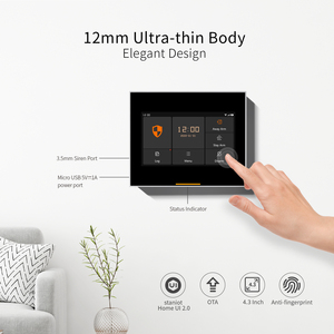 Staniot-Kit de sistema de seguridad para el hogar, sistema de alarma inteligente WiFi, 2G, GSM, iOS y Android, aplicación remota, actualización OTA en línea - Product Image 2