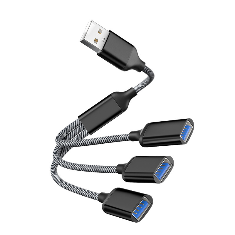 USB to USB*3 (Black)