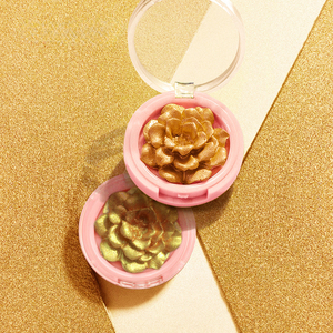 三维轮廓3D玫瑰面荧光笔调色板花朵化妆光泽闪光花朵高光