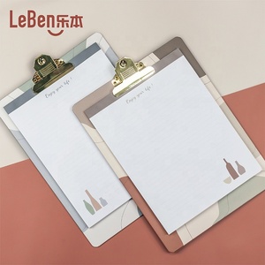 Custom Note Pad Clipboard Folder Clip <strong>Writing</strong> Board With Fasteners - Product Image 3