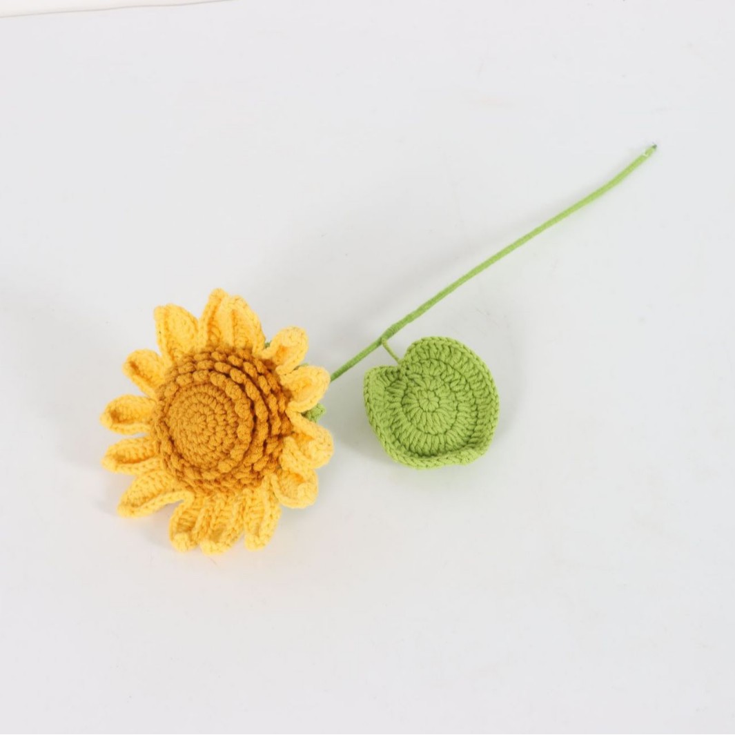 Centre de fleur jaune-jaune tournesol monocouche