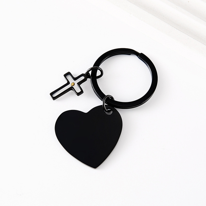 Black oblique peach cross