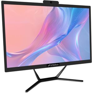 STGSivir 21.5英寸FHD台式电脑英特尔酷睿I5高达3.6GHz 16g内存512G固态硬盘WiFi 5一体机，带欧盟和英国插头