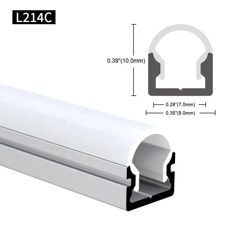 Precio de fábrica Muestra gratis Cubierta de PC montada en superficie pequeña Alu Profil Canal de extrusión Luz lineal perfil de aluminio led
