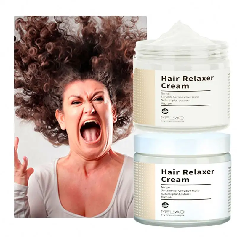 Anti Frizz Hair Relaxer Creme Para Cabelo Africano Olive Professional Atacado