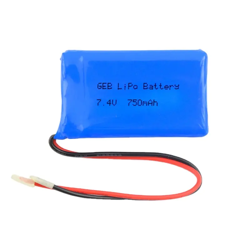 OEM Service Rechargeable Small Lipo Battery Pack Prismatic 603048 7.4V 2S1P 750mAh Lithium Polymer Soft Packing Battery