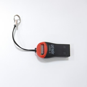 高速迷你微型sd卡适配器TF存储卡读卡器USB 2.0适配器，适用于带挂绳的SDHC SDXC tf卡读卡器 - Product Image 5