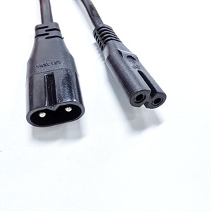 C7กับสายไฟ C8 0.75mm2สายไฟสีดำยาว2ม. สาย C8เป็น C7สำหรับแล็ปท็อป - Product Image 2