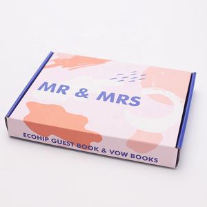 Groothandel Goudfolie Hardcover Bruiloft Gast Geloften Boek Cadeau Set - Product Image 1