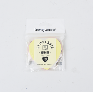 Notas adhesivas en forma de corazón multicolor con logotipo personalizado, libretas de papel creativas de 100 páginas - Product Image 2