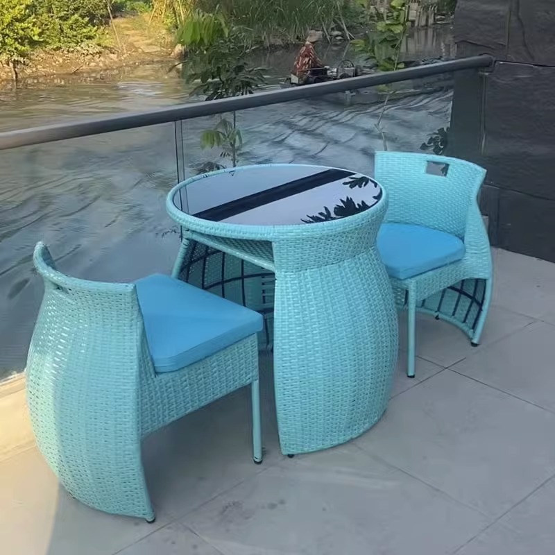 tevna, outdoor 80, 1 tavolo 2 sedie, lega di alluminio/cuscino spot