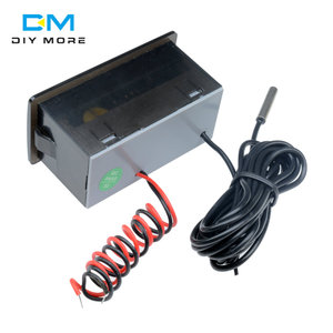 PT-6 -40 ~ 110C termometro digitale per auto misuratore di temperatura del veicolo Monitor AC 220V termometro automobilistico con sensore NTC da 2m