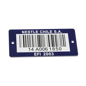 Aluminio láser código QR código de barras placas de identificación Etiqueta de activos - Product Image 5