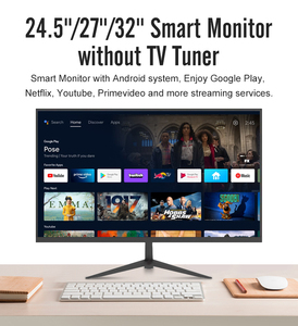 Super Slim Frame less 24,5 ''27'' 32 ''LED Hintergrund beleuchtung 60Hz Android 11 MT9216 Sprach steuerung LCD Smart Display Desktop Monitore PC - Product Image 3