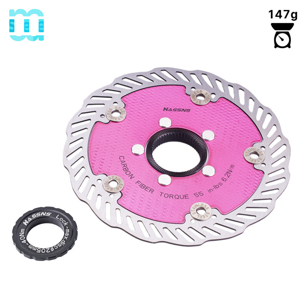 Serrure centrale carbone rose 160mm 147g