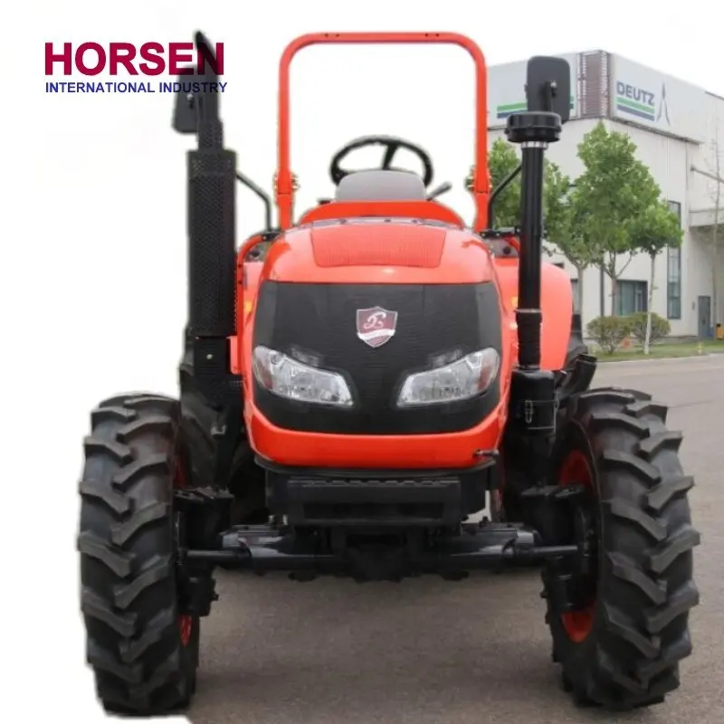 Alta calidad 4wd 45hp 55hp compacto pequeño tractor 4 en 1 frente Pala y a pala para granja hecho en china por Horsen