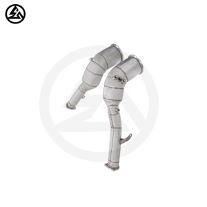 CSZ Stainless Steel Exhaust Pipe High Flow Sport Catted <strong>Headers</strong> Downpipe Heat Wrap for Porsche Macan GTS 2.9T Exhaust System - Product Image 2