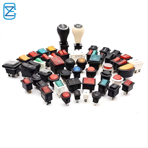 Özelleştirilmiş KCD1-A Rocker anahtarı siyah 2Pins açma-kapama 8A 250V AC 16A <span class=keywords><strong>125V</strong></span> AC Rocker anahtarları
