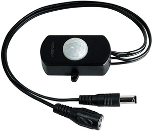Sensor de movimiento de 12v 12V Detector de movimiento automáticos infrarrojos PIR Sensor de 12v 12V 180 grados de rotación al aire libre temporizador interruptor de la luz - Product Image 1