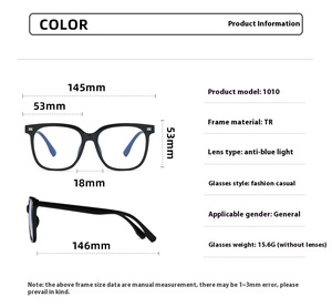Fedrov Unisex High-End PC Frame Eyeglasses Custom Color with Simple Modern <strong>Design</strong> for Daily Travel Diamond Face Shape Match - Product Image 2