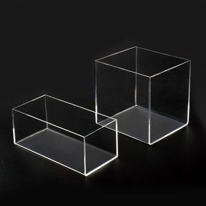 5 Sided clear Acrylic Box Custom square Rectangular Transparent Acrylic 5 Sided <strong>Storage</strong> Boxes <strong>Display</strong> case Lucite Acrylic <strong>Cubes</strong> - Product Image 4