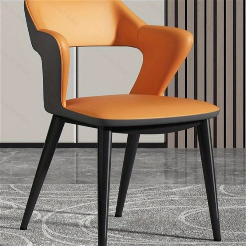 Orange leather
