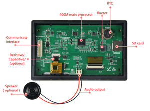 Monitor LCD de 4,3 pulgadas, panel lcd de 480x272 XH2.54-8P, entrada VGA/AV - Product Image 6