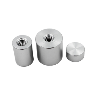 Custom Non-Standard Aluminum Round Cylindrical <strong>Coupling</strong> Nuts <strong>M3</strong> Thread Metric Certificate Anodized Finish Hex Nut Type - Product Image 4