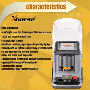 Computerized 7 Inch Touch Screen <strong>Key</strong> <strong>Cutter</strong> Car Automatic <strong>Key</strong> Cutting Machine Xhorse Condor XC-Mini Plus for Sale - Product Image 2