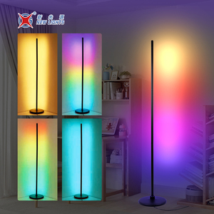 Son inşa renkli RGB uzaktan kumanda için atmosfer gece lambası yatak odası oturma odası 1.25 m LED zemin ışık - Product Image 2