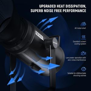 NEEWER CB200B 210W LED Video Light All Metal Bi Color COB illuminazione a uscita continua per la registrazione Video - Product Image 5