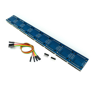 MAX7219 8*8 Dot Matrix LED-Anzeige 8 in einem roten Common Cathode Digital Tube Control Board-Modul mit Kabel - Product Image 2