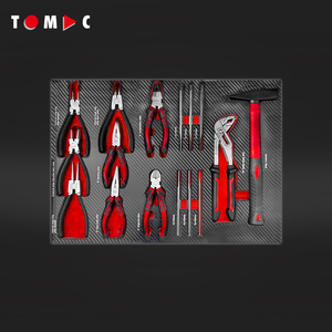 TOMAC 7抽屉重型工具柜，带工具大型滚动柜，包括6个抽屉中的258PCS工具 - Product Image 5