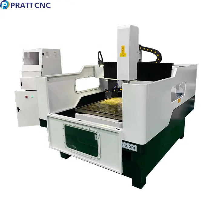 Enrutador CNC de máquina de tallado de metal de 3 ejes Pratt con cabezal oscilante para metal y madera plástica