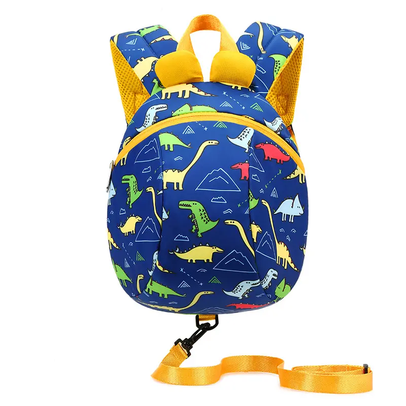 Mochila escolar de dinossauro para meninos e meninas, mochila escolar de alta qualidade para evitar o desperdício de morango, mochila de estudante fofa de desenho animado para meninos e meninas