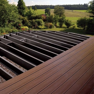 ติดตั้งง่ายการออกแบบที่ทันสมัยซ่อนกรอบสวนพื้น WPC Decking PVC Deck Boards - Product Image 2