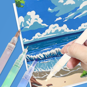 Clear Empty Acrylic Permanent <strong>Marker</strong> Fine <strong>Nib</strong> <strong>Chisel</strong> <strong>Nibs</strong> Acrylic Fiber <strong>Nibs</strong> Squeezable Refillable Multi-Tips Empty <strong>Marker</strong> Tube - Product Image 5