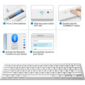 Fcc Ultra-sottile Oem Tutto In Un Computer Bluetooth Più Poco Costoso Combo Kit Completo di Tastiera E Mouse - Product Image 3